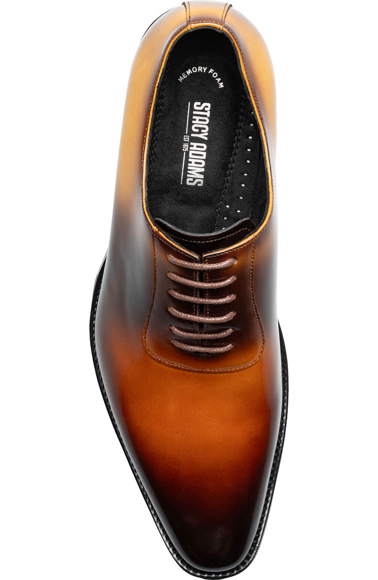 Stacy Adams Shaffer Plain Toe Oxford, Alternate, color, Cognac Multi