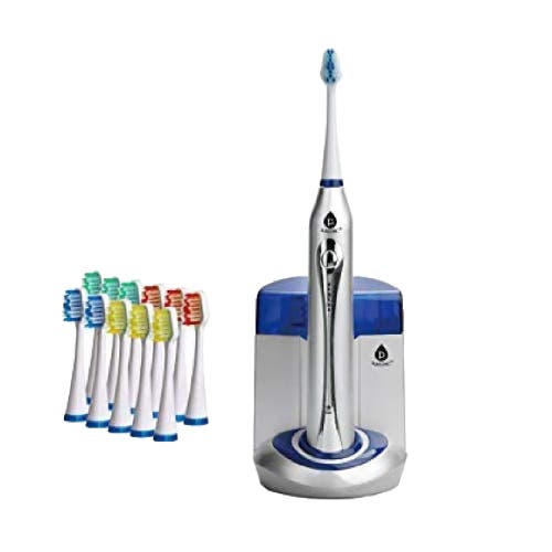 Pursonic Deluxe Plus Electric Rechargeable Toothbrush With Built In Uv Sanitizer In Silver