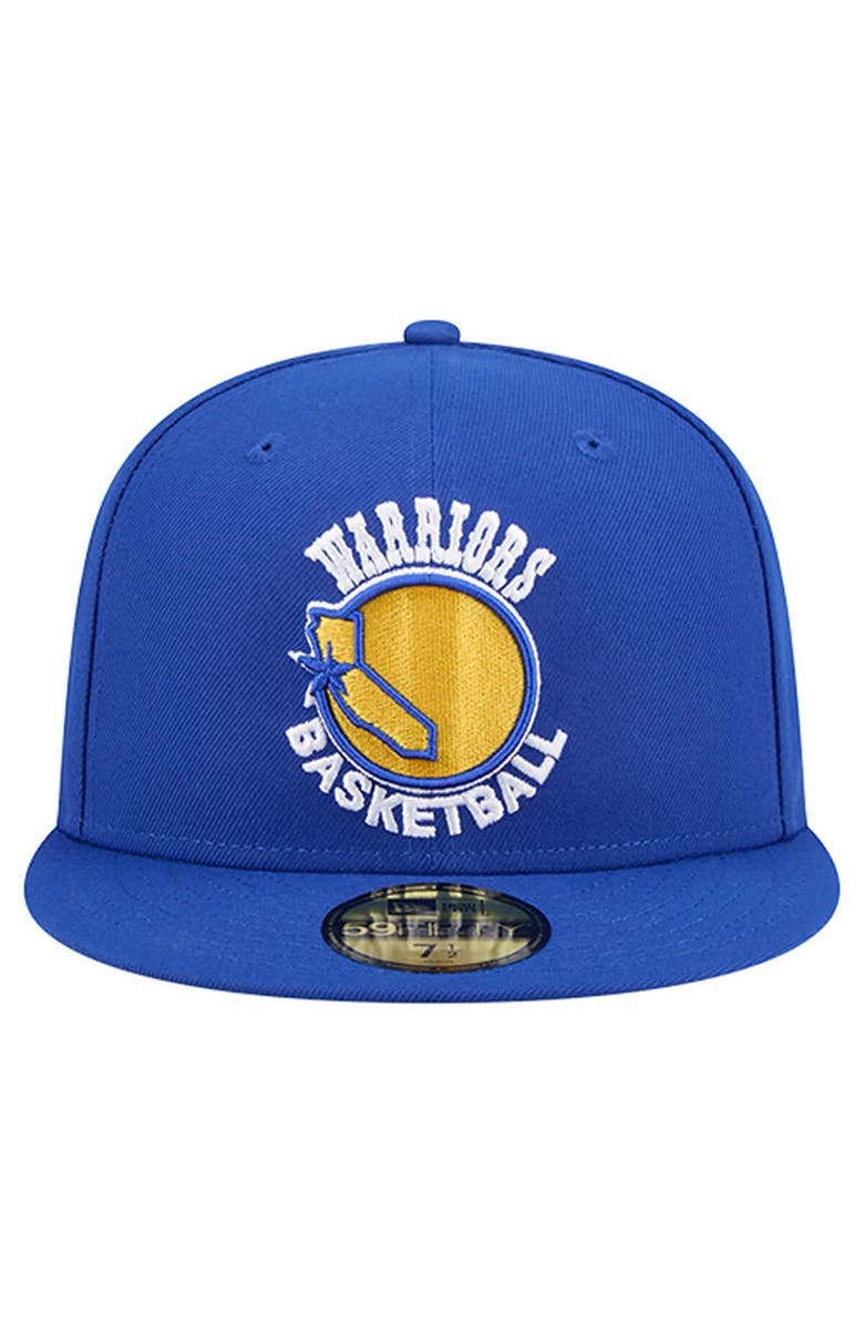 New Era Men's New Era  Royal Golden State Warriors Core Logo 59FIFTY Fitted Hat, Alternate, color, Royal