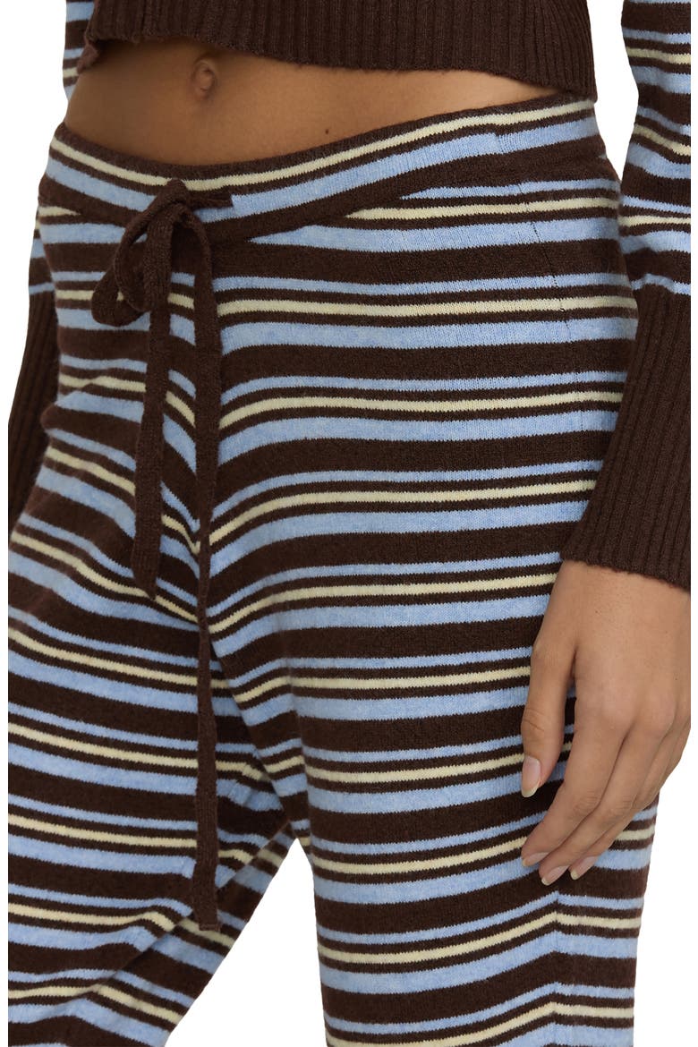 Shore Striped Sweater Pants, Alternate, color, TEAK