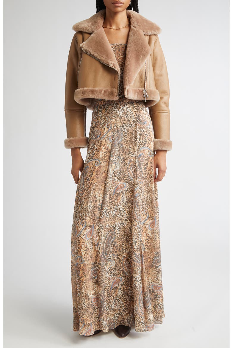 Patricia Print Maxi Skirt, Alternate, color, BROWN/BLUE VALENCIA LEOPARD