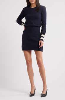 FRAME The Club Cashmere Blend Sweater Minidress