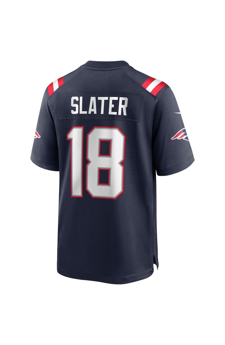 Nike Men's Nike Matthew Slater Navy New England Patriots Game Player Jersey, Alternate, color, 