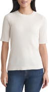 Jones New York Rib Short Sleeve Sweater