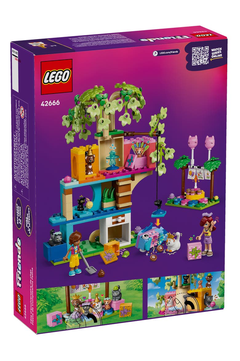 6+ LEGO® Friends Cat Birthday Party & Tree House - 42666, Alternate, color, MULTI