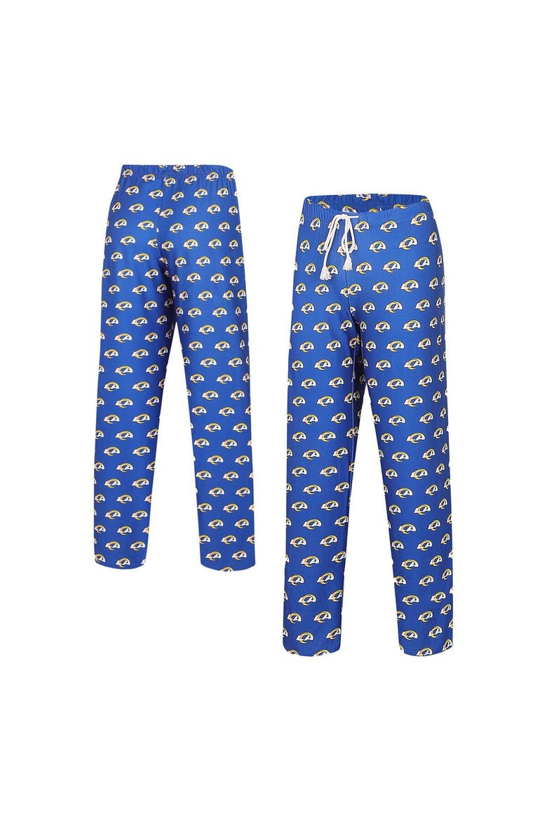 Women's Concepts Sport Royal Los Angeles Rams Gauge Allover Print Sleep Pants, Main, color, Royal