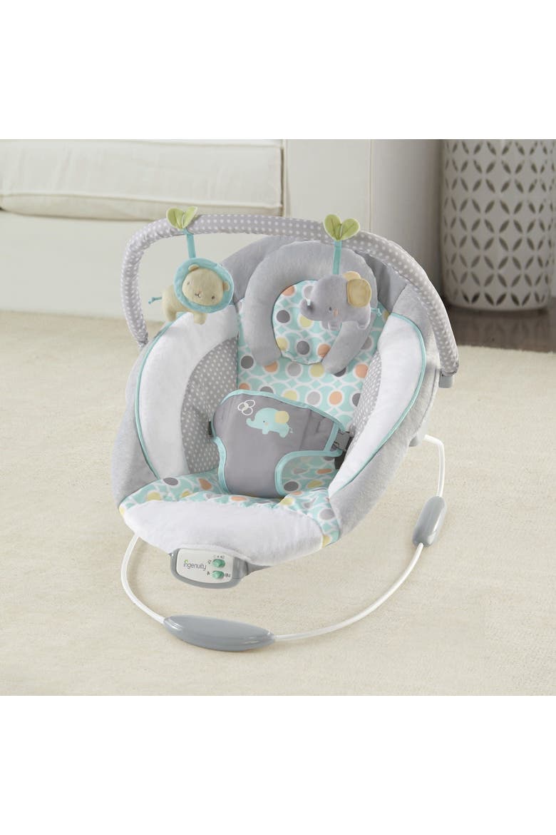Soothing Baby Bouncer with Vibrating Infant Seat, Alternate, color, GREY