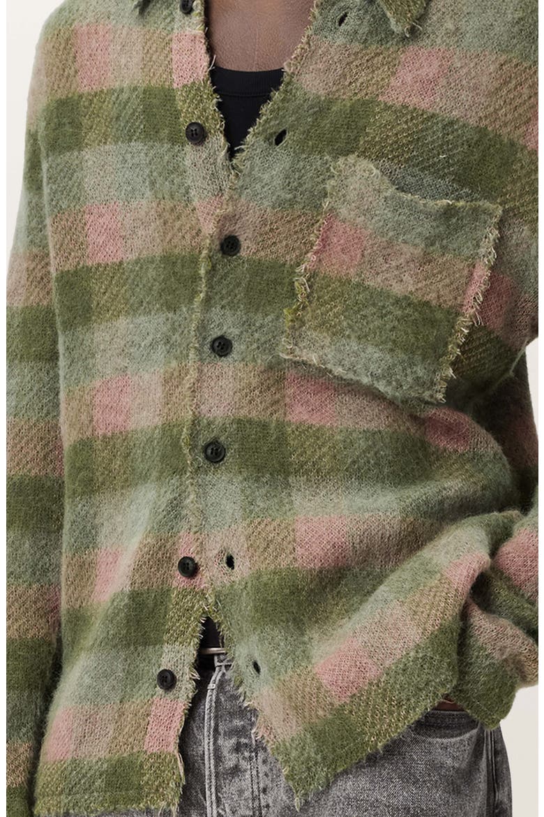 Adler Distressed Cardigan, Alternate, color, SUNBAKED PINK