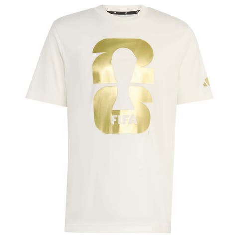 Men's adidas White 2026 FIFA World Cup Official Emblem T-Shirt