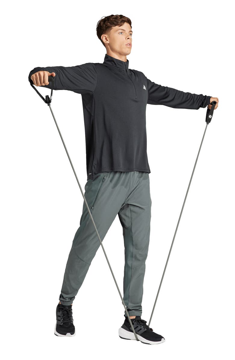 adidas Adicolor Classics Quarter-Zip Pullover, Alternate, color, Black