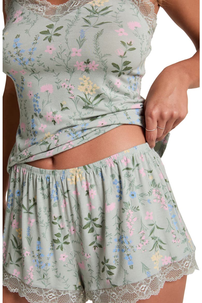 Cami Short Pyjama Set, Alternate, color, Green