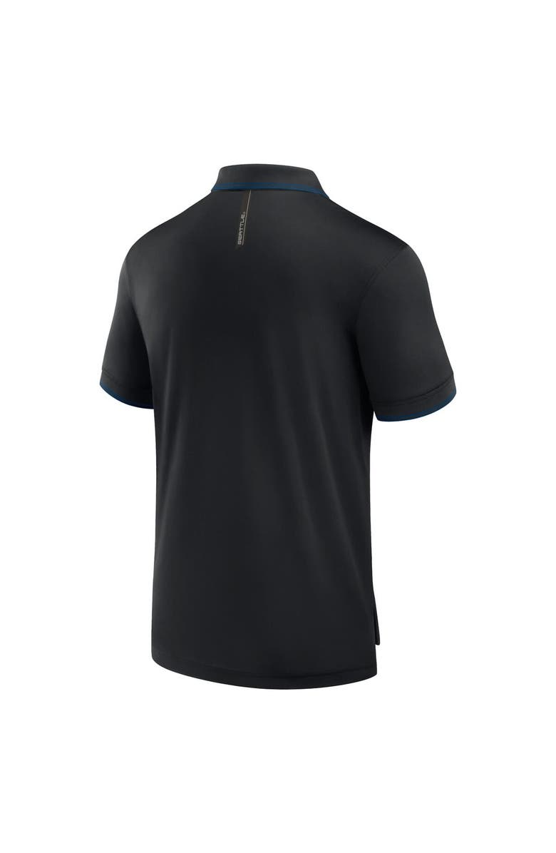 FANATICS Men's Fanatics Black Seattle Kraken Front Office Move Mono Polo, Alternate, color, Black