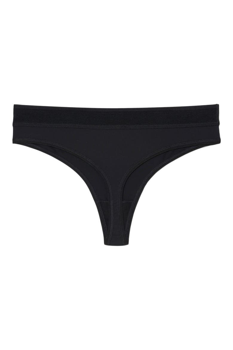 Solid Thong, Alternate, color, NOIR