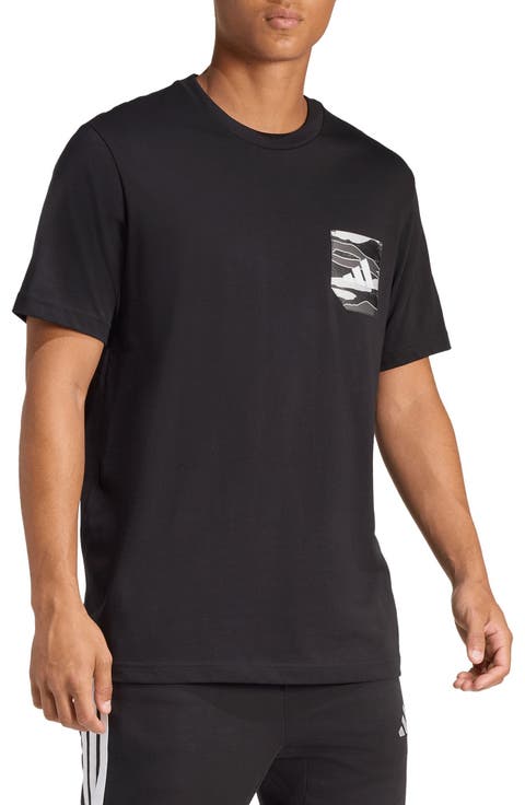 Camo Badge of Sport Pocket Graphic T-Shirt