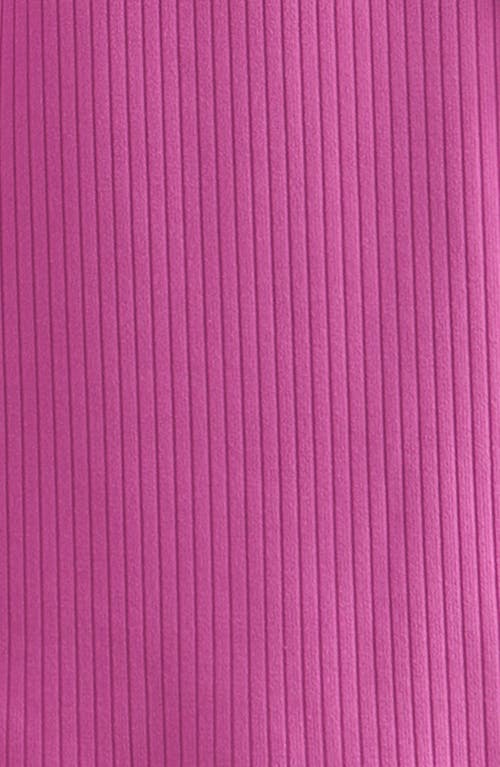 Shop Zella Girl Kids' All In Ribbed High Waist Flare Leggings In Pink Rosebud