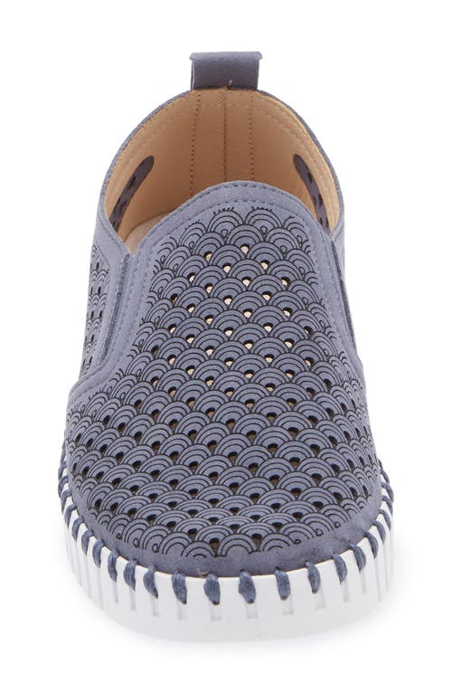 Ilse Jacobsen Tulip Slip-on Sneaker In Grey Blue