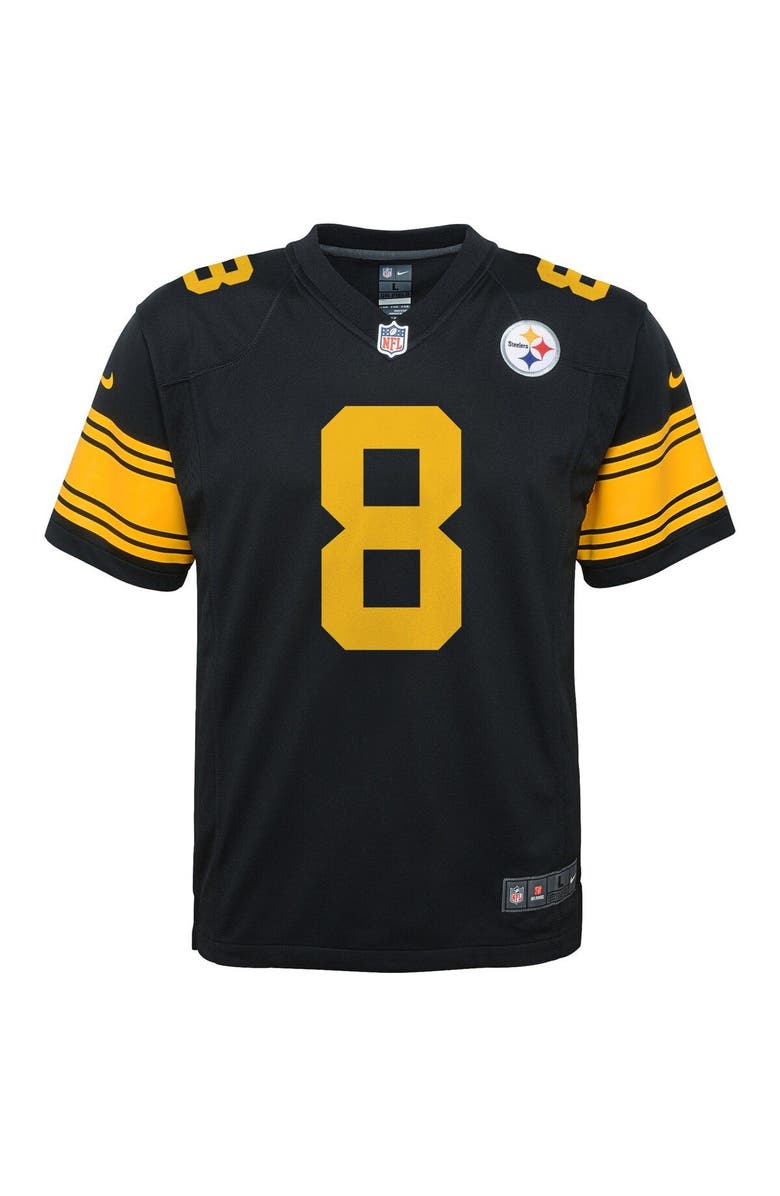Nike Youth Nike Kenny Pickett Black Pittsburgh Steelers Game Jersey, Alternate, color, 