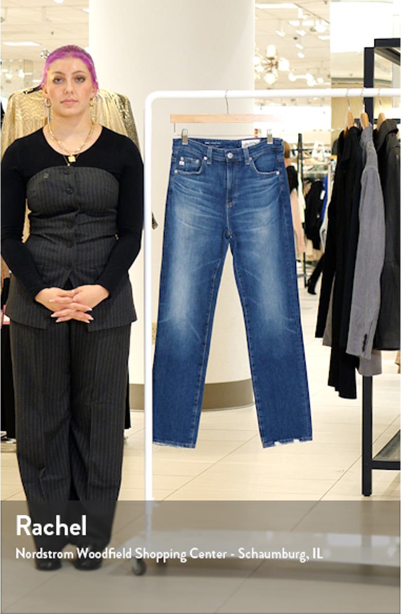 Saige High Waist Straight Leg Jeans, sales video thumbnail