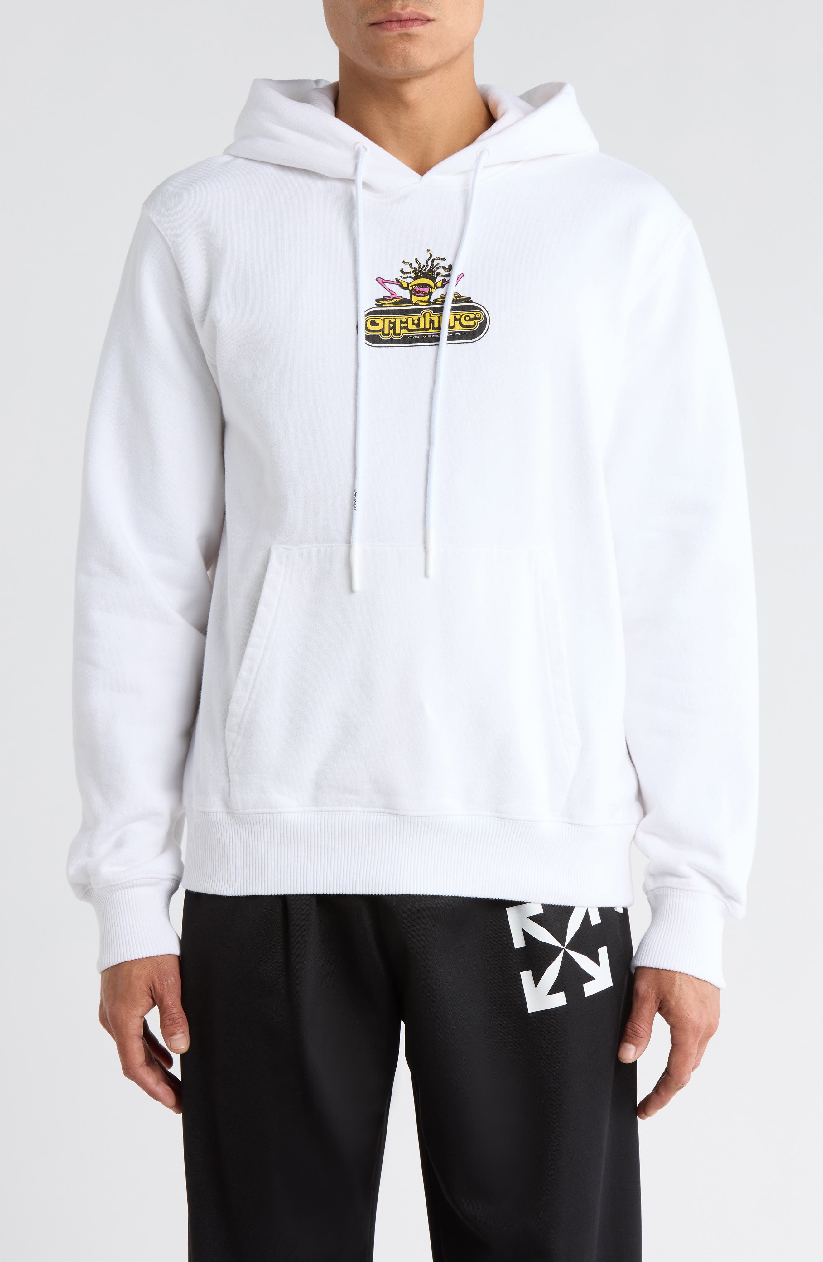 Off-White Slim Fit 90s DJ Graphic Hoodie
