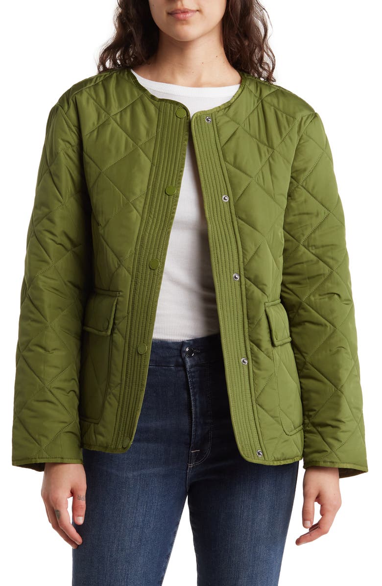 Michael Kors Water Resistant Quilted Jacket, Alternate, color,