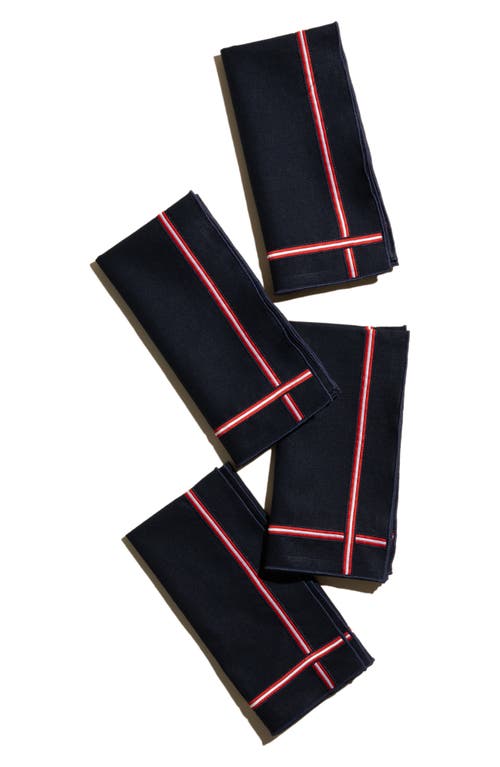 ATELIER SAUCIER ATELIER SAUCIER UNIVERSITY SET OF 4 NAPKINS 