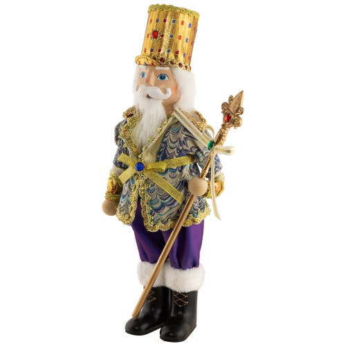 Northlight Nutcracker With Jeweled Scepter Christmas Figure In Multi