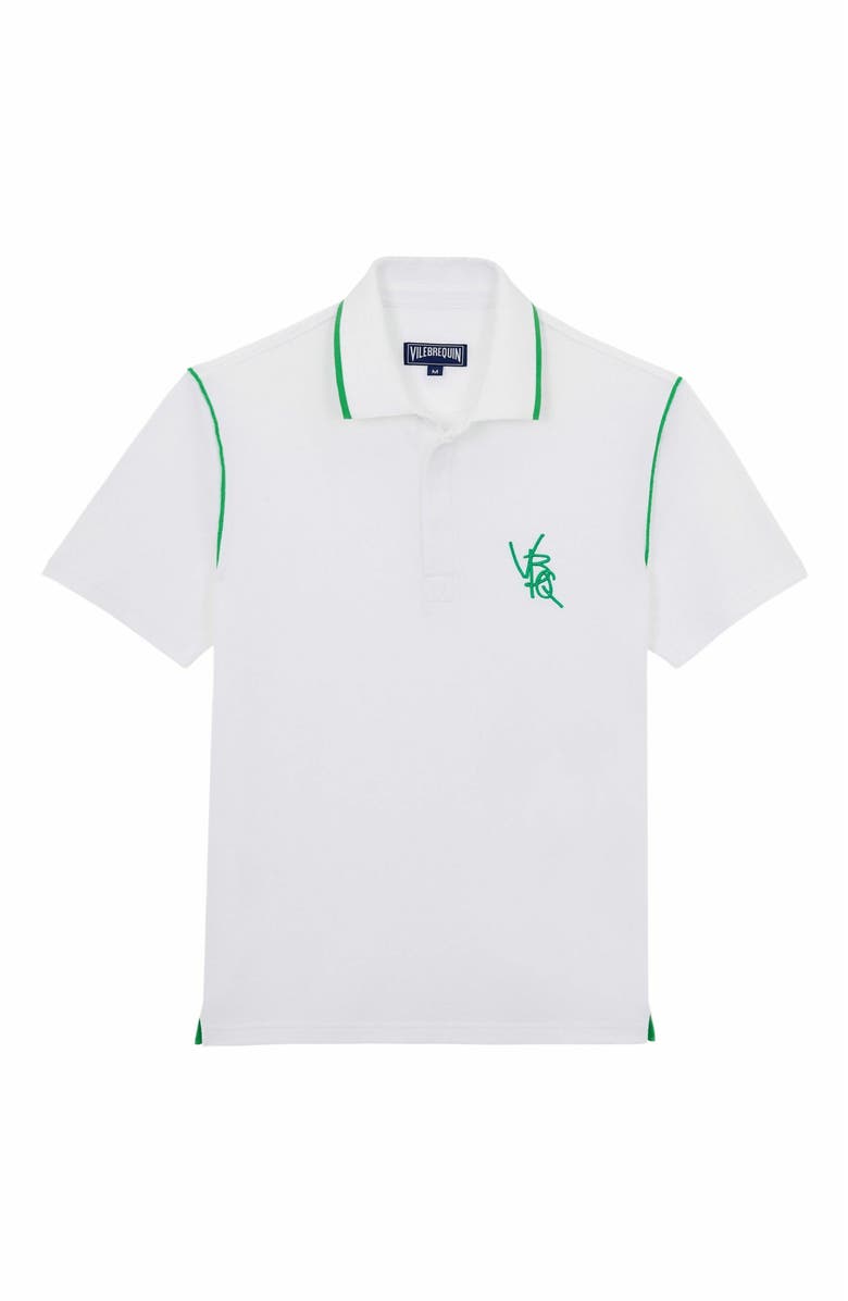 Vilebrequin Men's VBQ Line Pique Cotton Polo, Alternate, color,