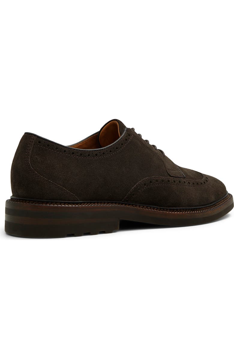 Brooks Brothers Ellington Wingtip Derby, Alternate, color, Dark Brown