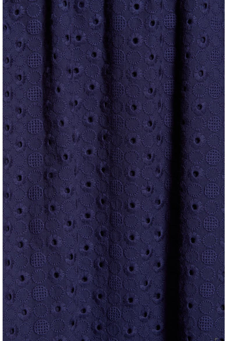 Eyelet Midi Skirt, Alternate, color, NAVY PEACOAT