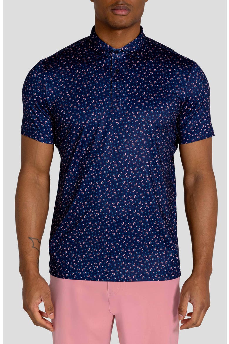 Hyndford Floral Polo, Main, color, MIDNIGHT NAVY