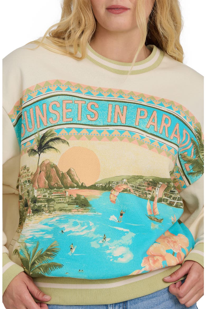 Summer Dream Kendal Crewneck Sweatshirt, Alternate, color, WHITE CAP