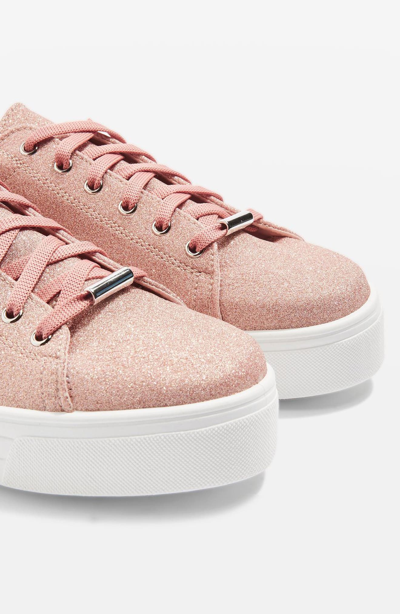 Topshop Commander Platform Sneaker, Main, color, 