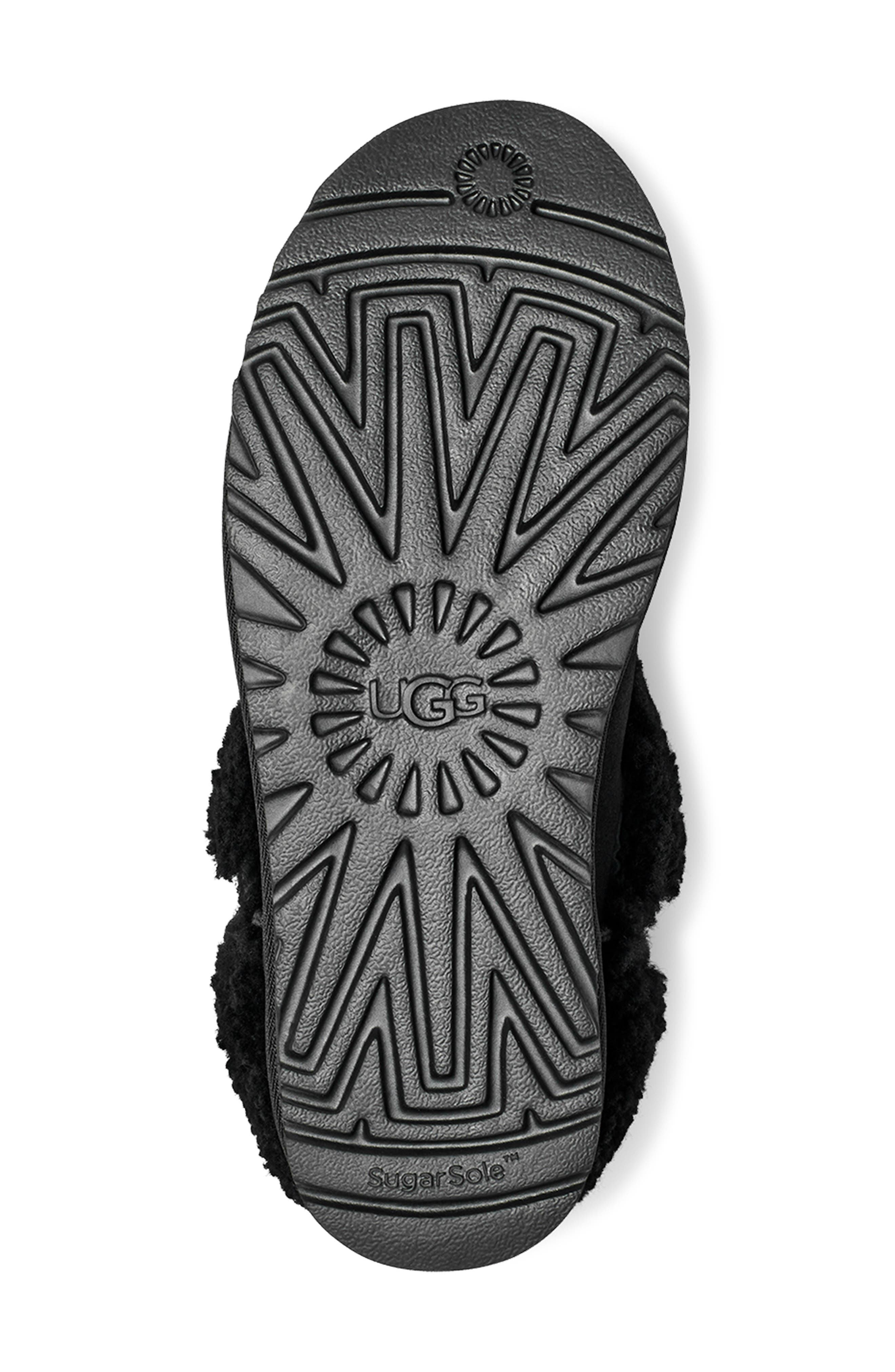 UGG<sup>®</sup> Ultra Mini Braid Genuine Shearling Bootie, Alternate, color, 