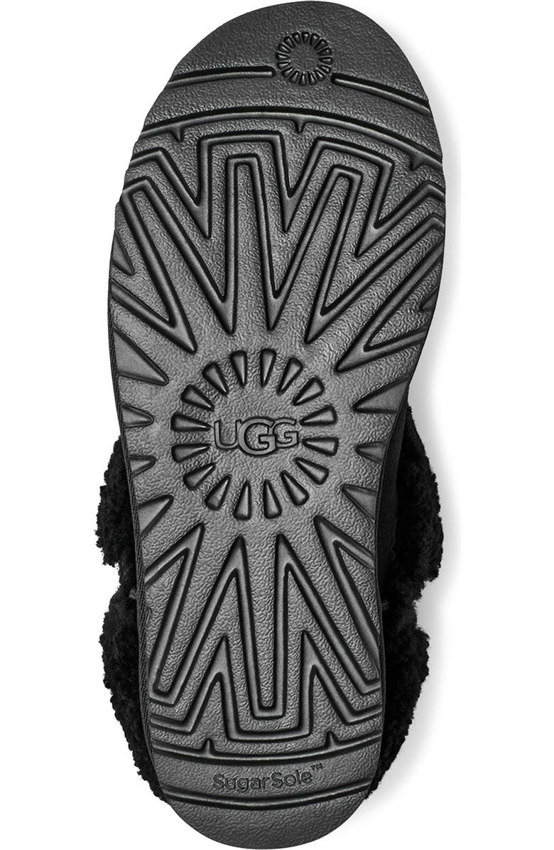 UGG<sup>®</sup> Ultra Mini Braid Genuine Shearling Bootie, Alternate, color,