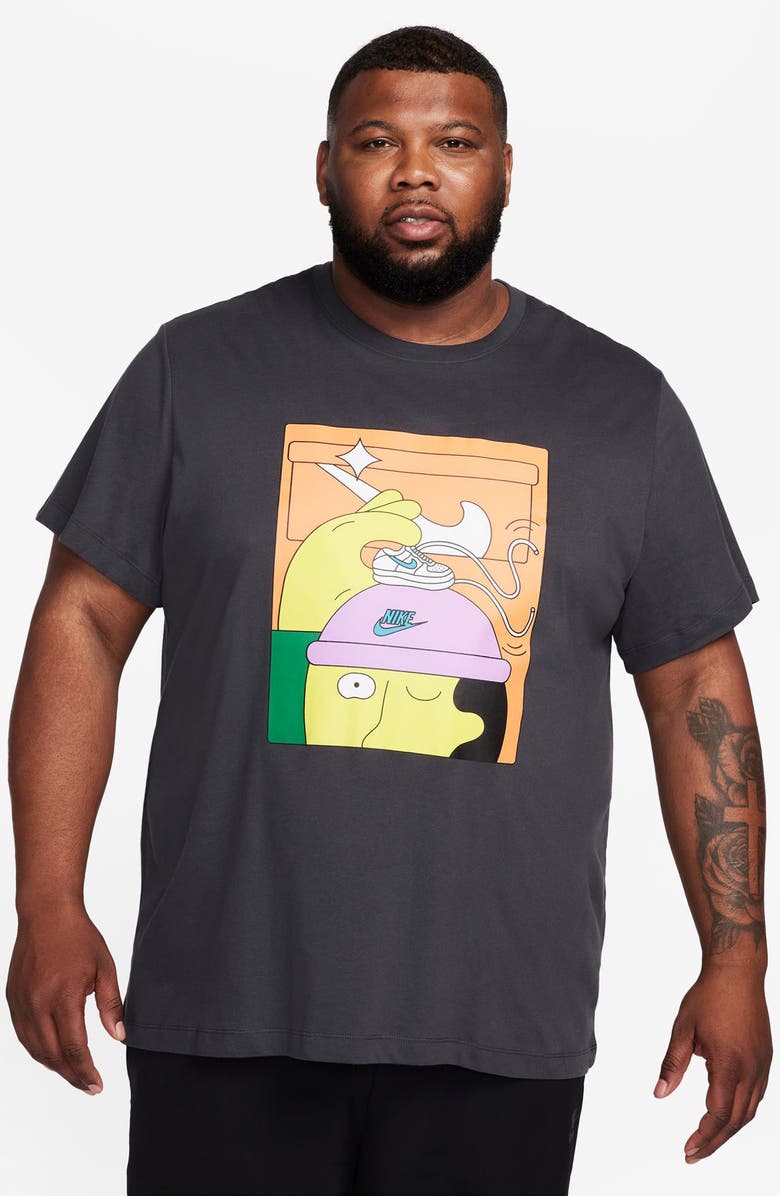 Nike Pack 4 Cotton Graphic T-Shirt, Alternate, color, 