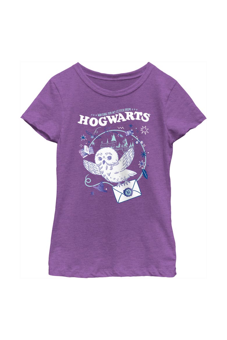 Girl's Harry Potter The Magic Letter  Graphic T-Shirt, Main, color, Purple Berry