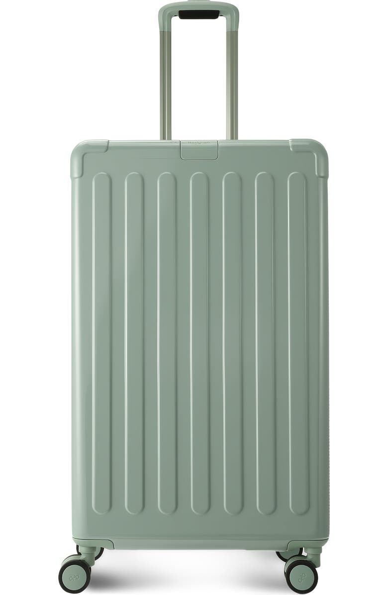 Hedgren Nostos Glossy Large Spinner Suitcase, Main, color, Laguna