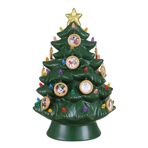 15 in. Family Photo Nostalgic Ceramic Tree