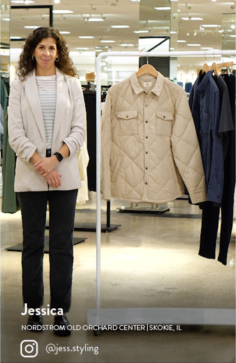 Olin Quilted Snap-Up Overshirt, sales video thumbnail