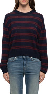 Zadig & Voltaire Swapy Stripe Cashmere Sweater