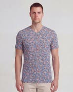 Lords of Harlech Floral Field Mens Vneck Tee