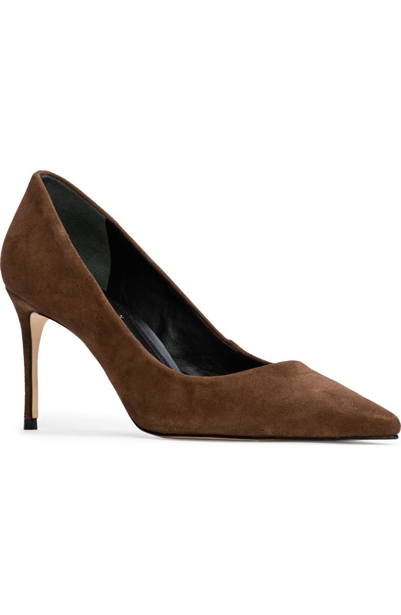 BLACK SUEDE STUDIO Amaya Pointed Toe Pump, Main, color, Brown