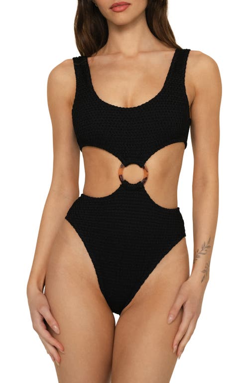 Montce Cutout One-piece Swimsuit In Black