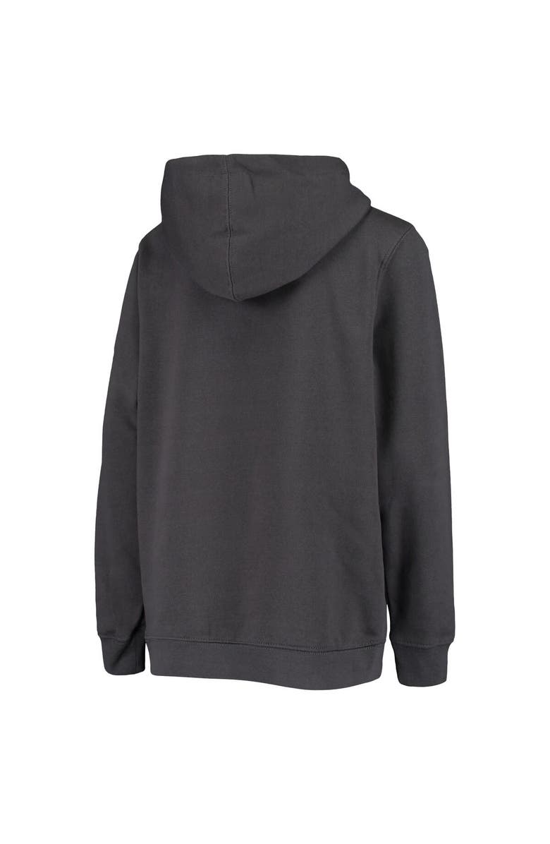 STADIUM ATHLETIC Youth Charcoal Mississippi State Bulldogs Big Logo Pullover Hoodie, Alternate, color, Charcoal