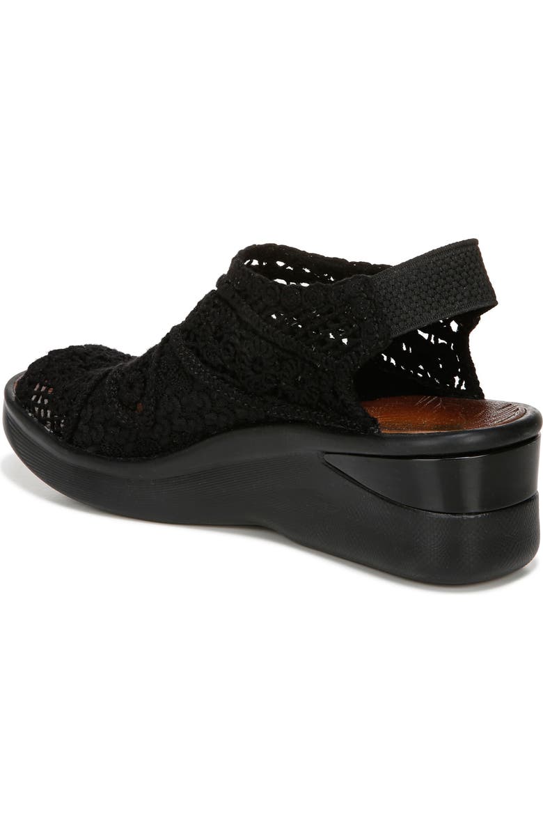 BZees Surprise Crochet Wedge Sandal, Alternate, color,