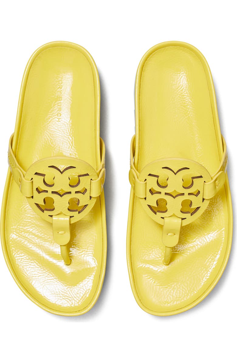 Tory Burch Miller Cloud Lug Sandal, Alternate, color, Zesty Lime / Sea Bubble