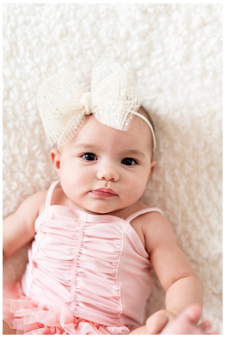 Tulle FAB Bow Headband, Alternate, color, IVORY PRINCESS TULLE
