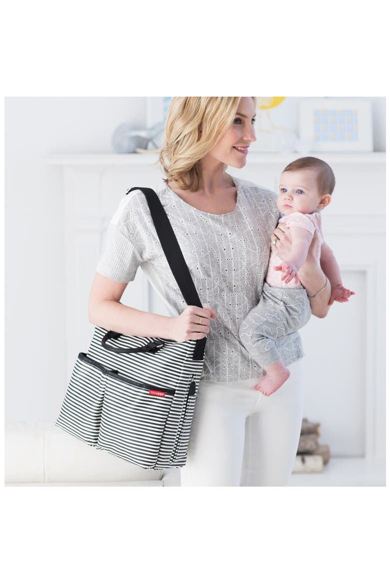 'Duo - Special Edition' Diaper Bag, Alternate, color, BLACK/ WHITE