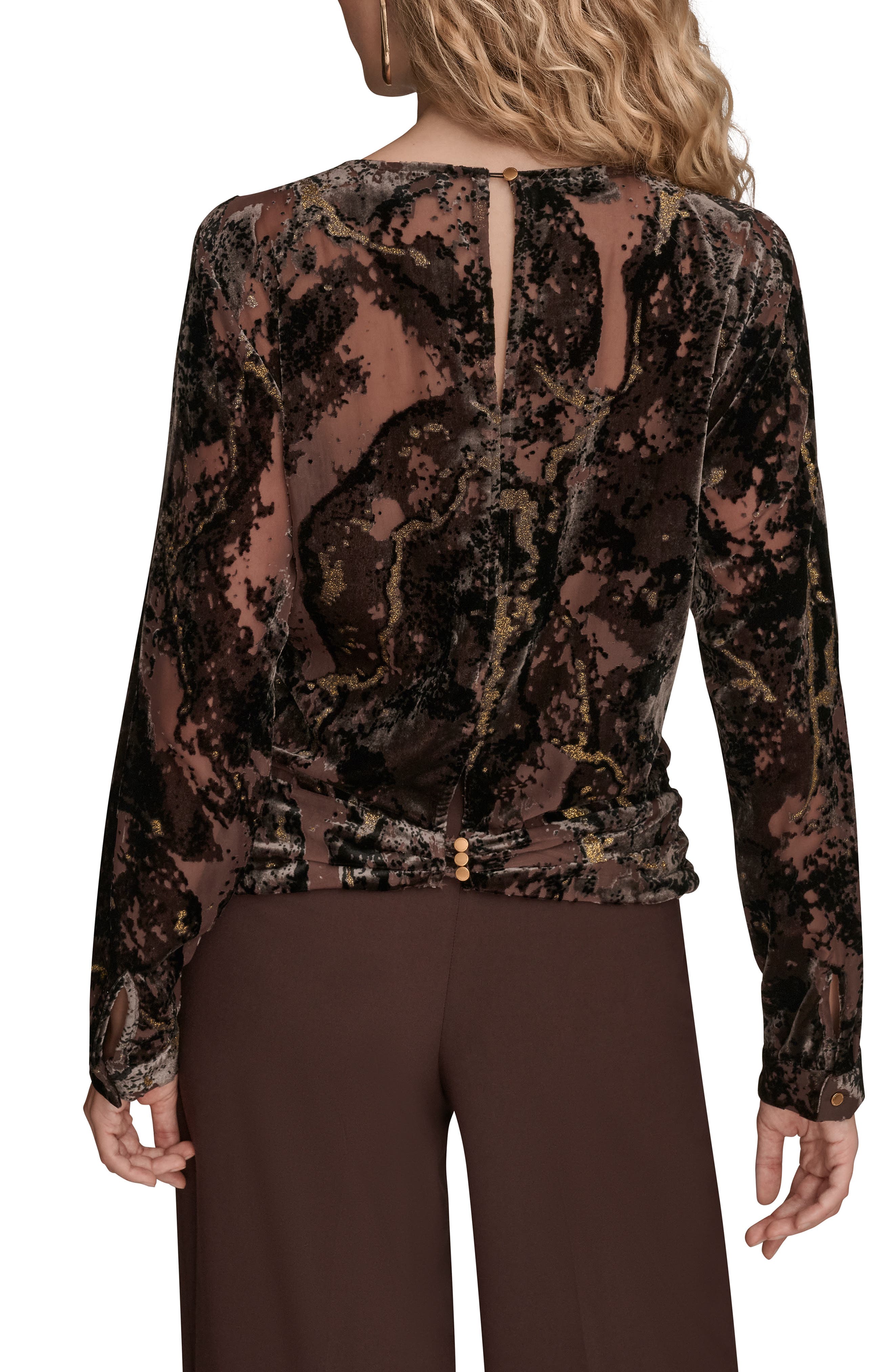 Metallic Burnout Top - image 2