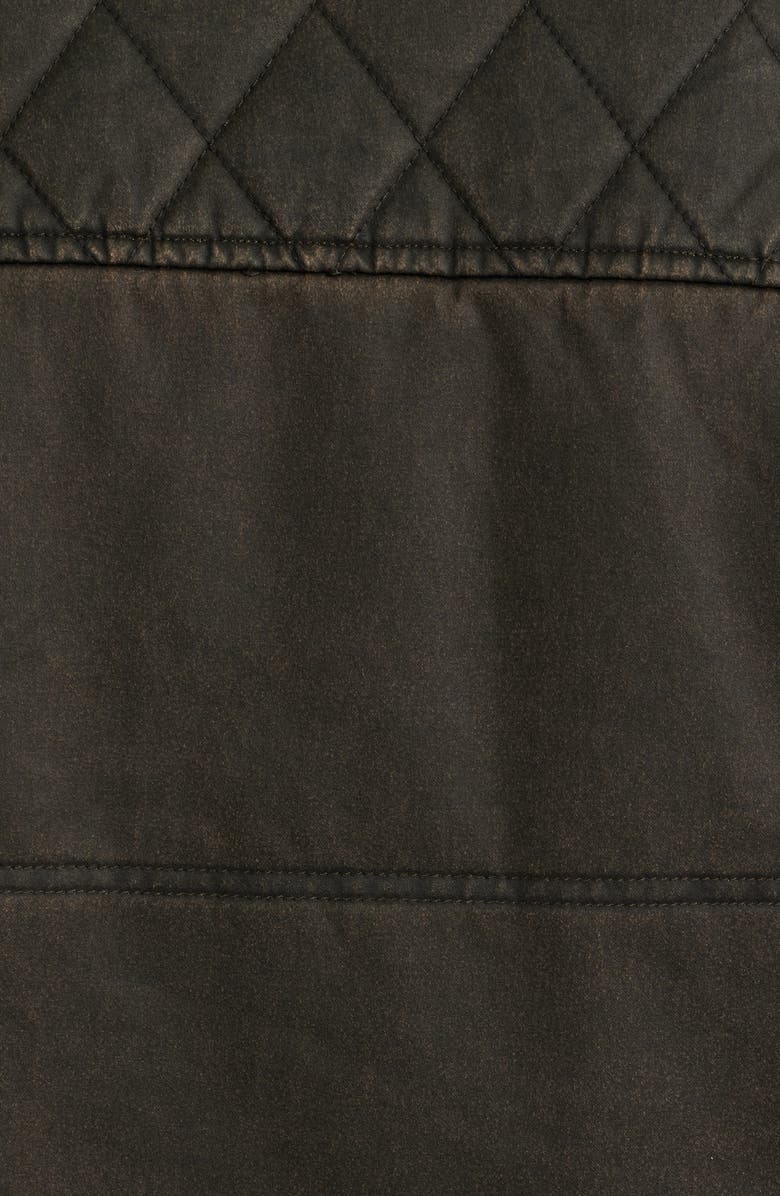 Johnston & Murphy Antique Cotton Quilted Vest, Alternate, color, Brown